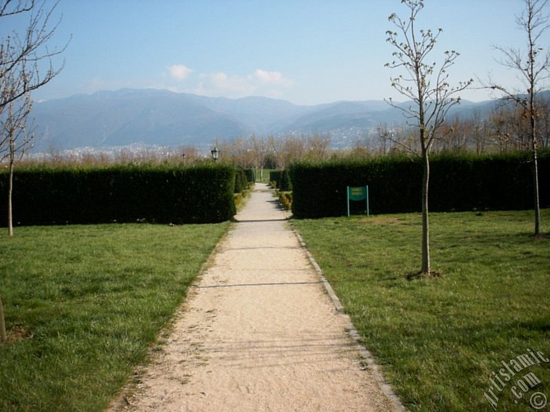 Bursa Botanik Parkndan bir manzara.
