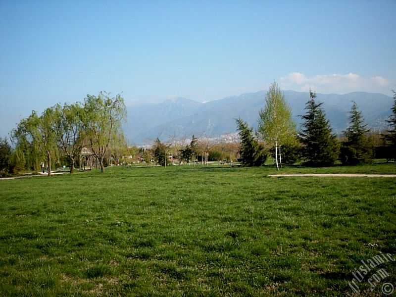 Bursa Botanik Parkndan bir manzara.
