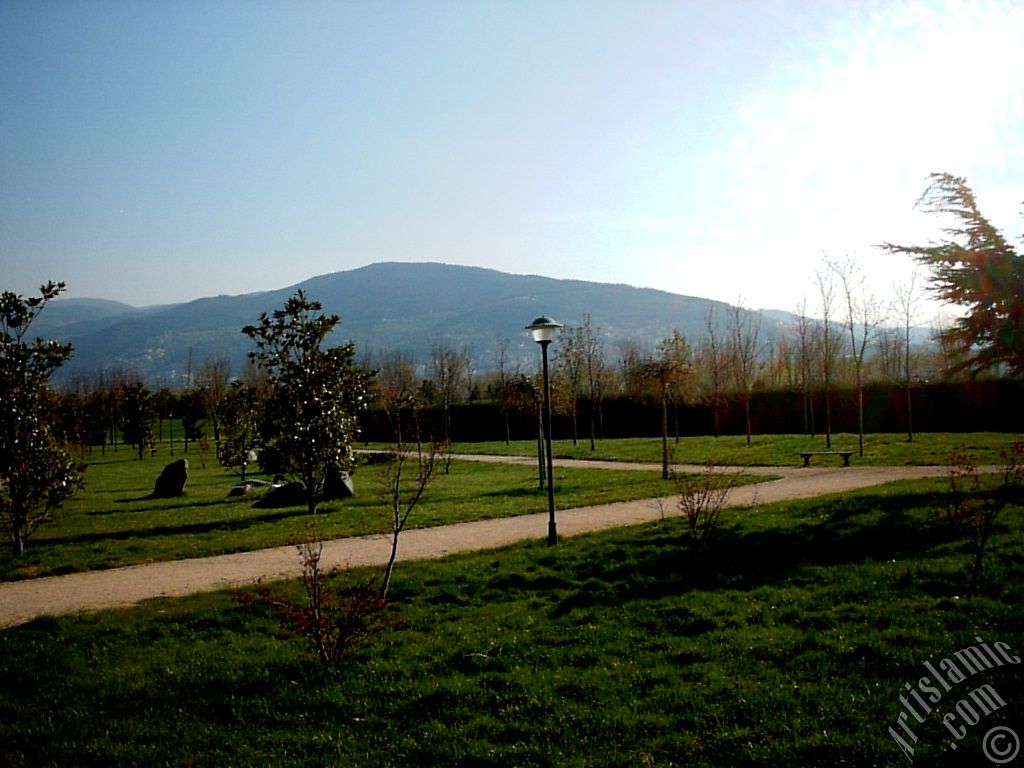 Bursa Botanik Parkndan bir manzara.
