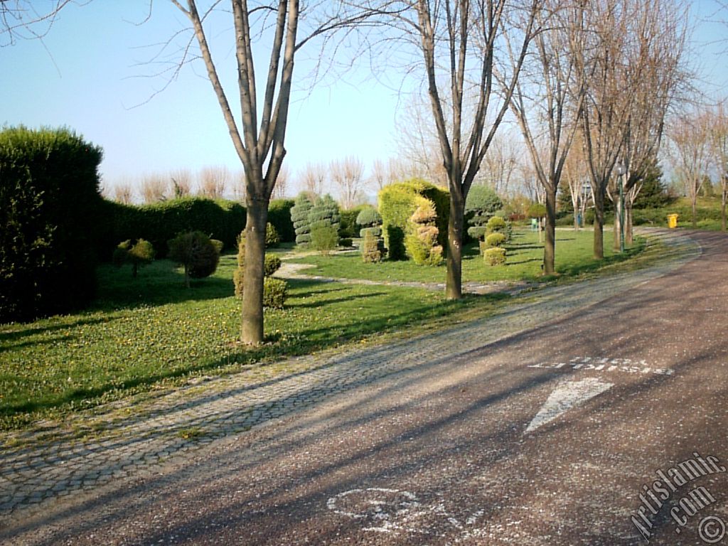 Bursa Botanik Parkndan bir manzara.
