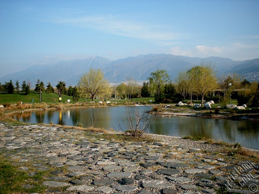 Bursa Botanik Parkndan bir manzara.
